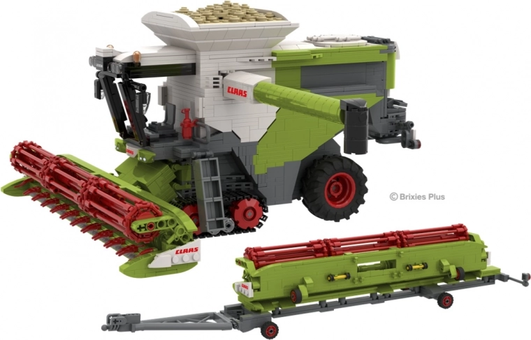 Конструктор Brixies Plus Claas Lexion 8900 Terra Trac с ремарке