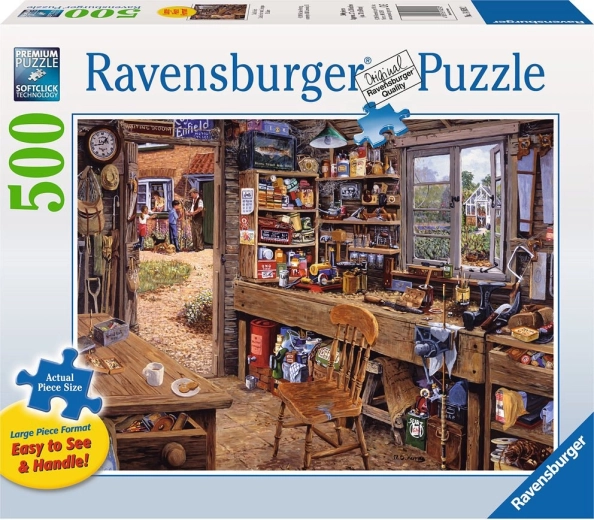 Пъзел Ravensburger „Татковата работилница“ XXL 500 части