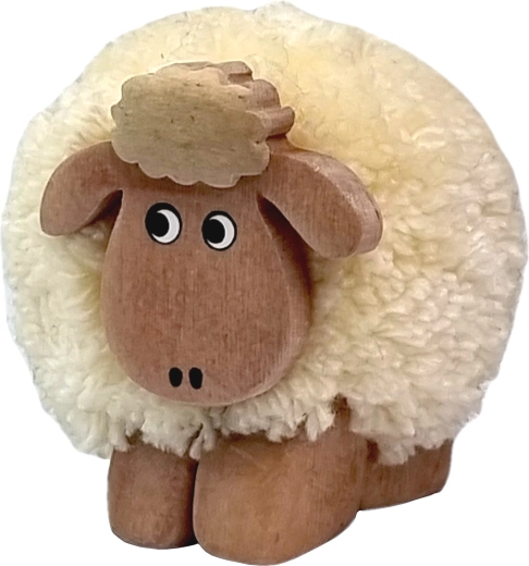 2Kids Toys дървена фигурка на овца с помпон