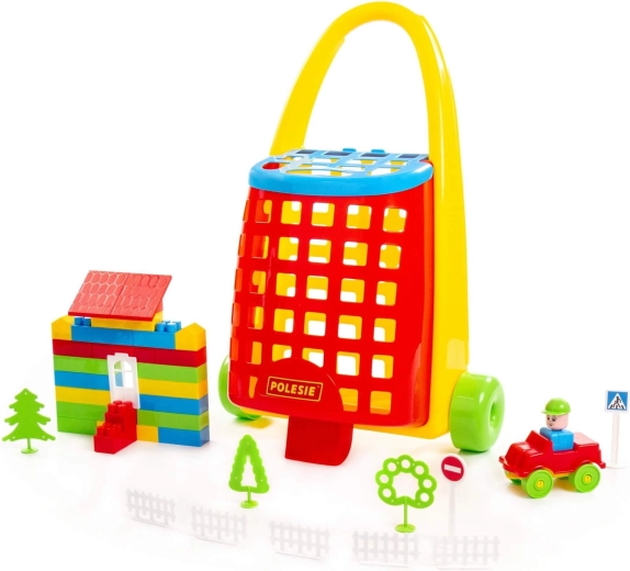 Cart with Builder construction set (101 pieces)
