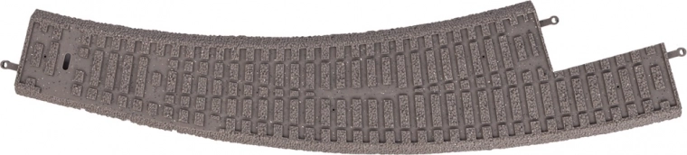 Roadbed for left curved turnout Piko