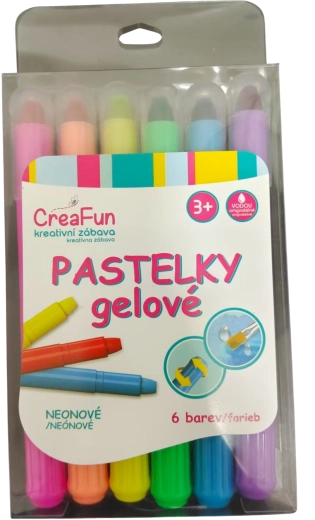 CreaFun неонови гел пастели – комплект 6 бр.