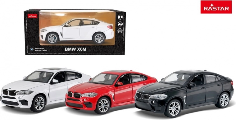 Metal model 1:24 BMW X6 M black RASTAR