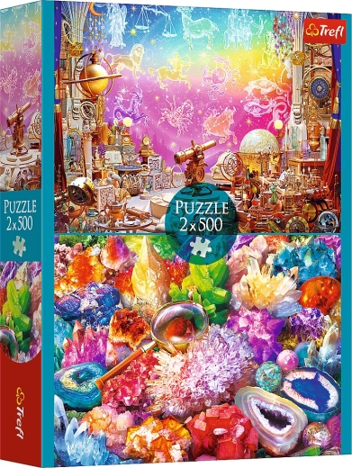 Пъзел 2×500 Космос и кристали
