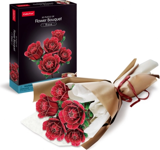 3D Puzzle Large Bouquet of Roses