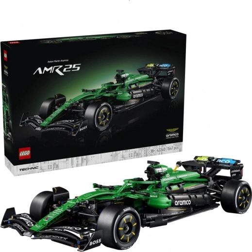 LEGO Technic Aston Martin Aramco AMR25 – болид F1