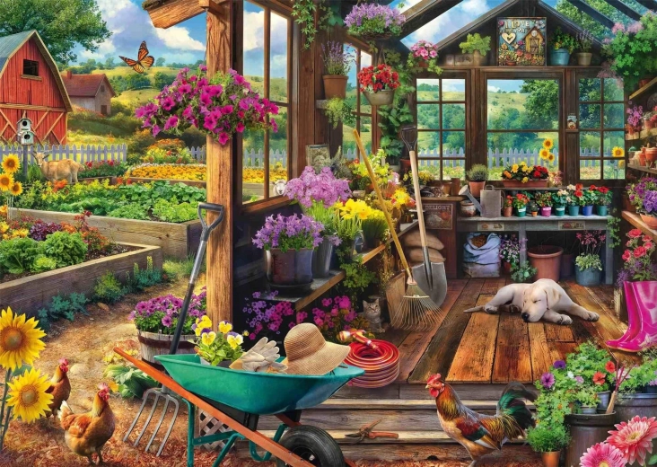 Puzzle Garden Cottage 1000 Pieces SCHMIDT