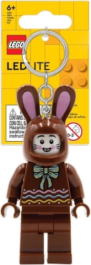 LEGO Iconic Chocolate Bunny – Light-Up LED Keychain