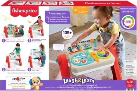 Talking 4-in-1 Activity Table FISHER-PRICE with Smart Stages