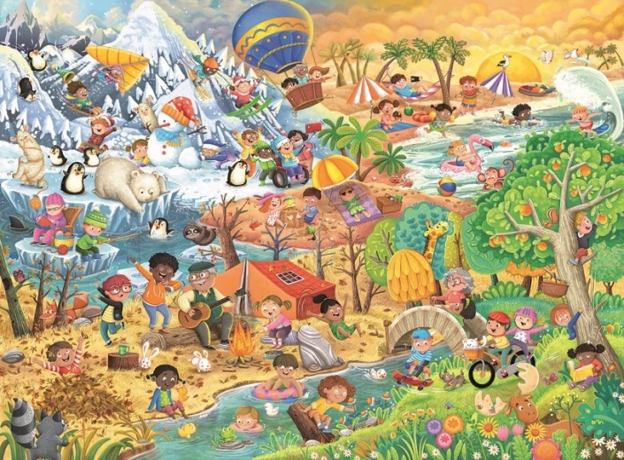 Ravensburger Puzzle Fun in Every Season XXL 100 Pieces