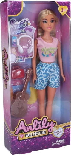 Doll with musical accessories 30 cm