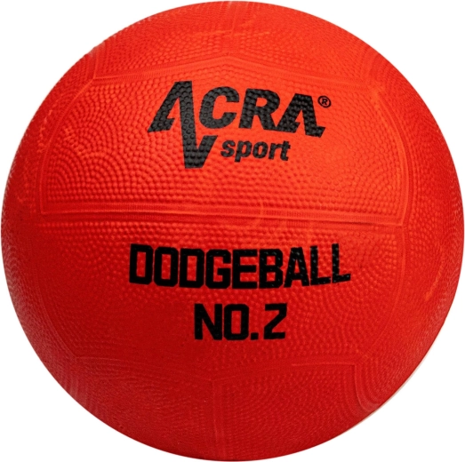 Acra rubber dodgeball (Rubber Dodgeball), red, size 2