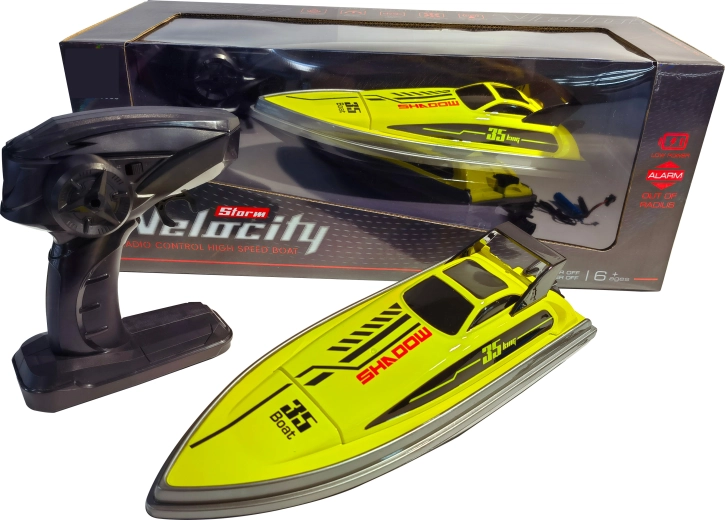 R/C състезателна лодка Shadow 35 high speed 1:16 жълта/черна
