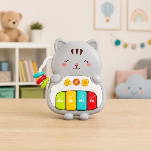 Colorful keys and melodies for first musical discoveries