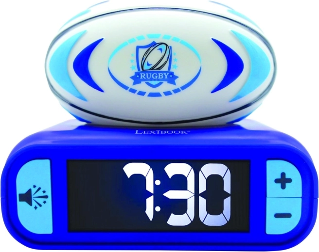 Lexibook rugby alarm clock with light-up ball