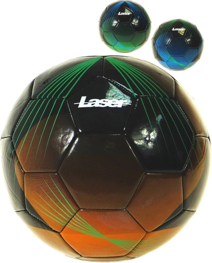 Laser football (soccer) ball size 5 with print - 1 piece