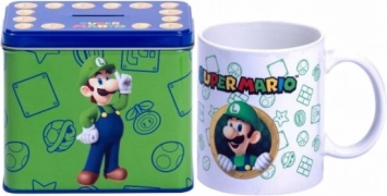 Чашка и касичка Super Mario Luigi