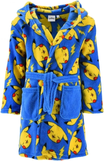 Children's Pokémon Pikachu Hooded Bathrobe