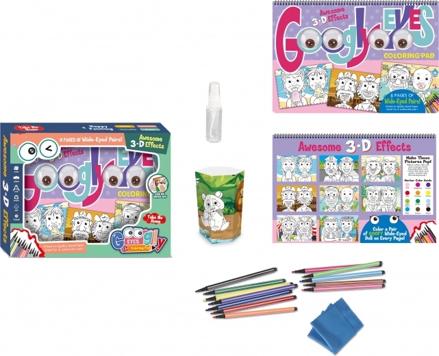 Coloring Books with 3D Glasses Erasable