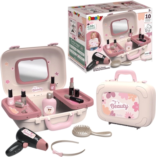 My Beauty cosmetic case with mirror and accessories