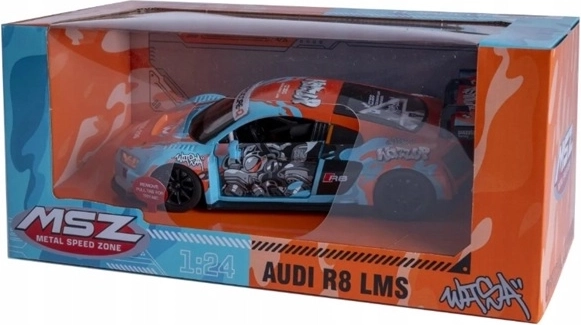 MSZ Audi R8 LMS car model with sound effect, light blue
