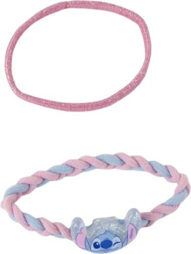 Hair tie and braided headband with a Stitch charm