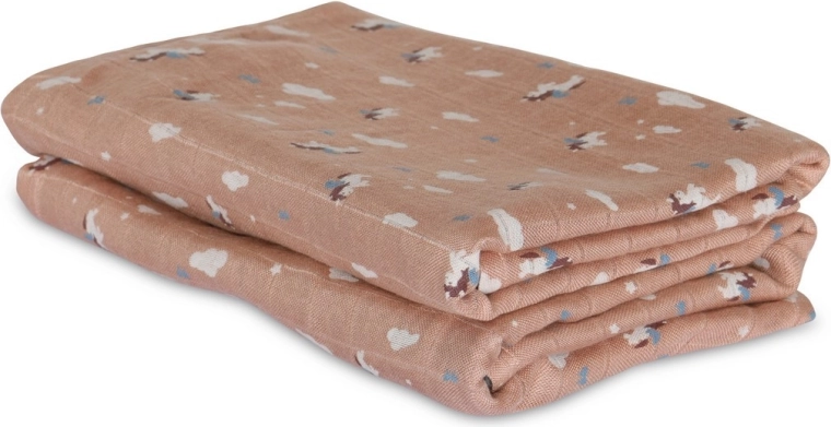 NUUROO Josefine muslin bamboo swaddles unicorn sky - 2 pcs