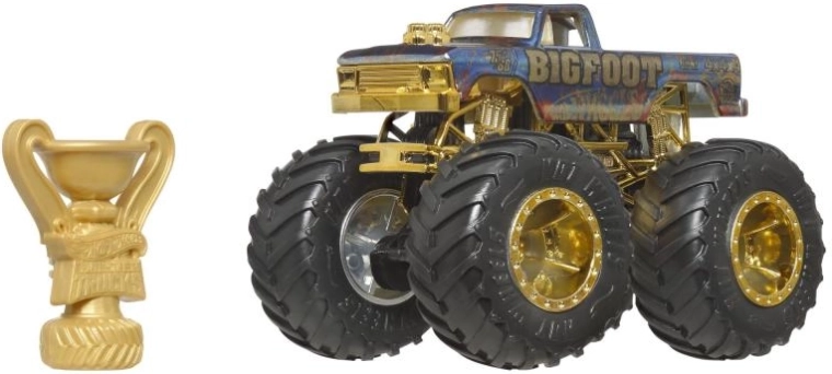 Hot Wheels Monster Trucks Trophy Champions – колекционерско издание BIGFOOT 1:64 с трофей