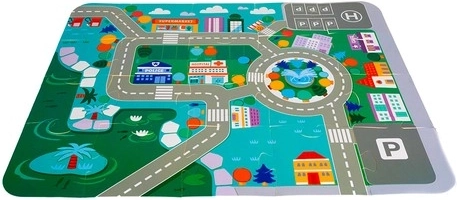 Puzzle play mat as a game board