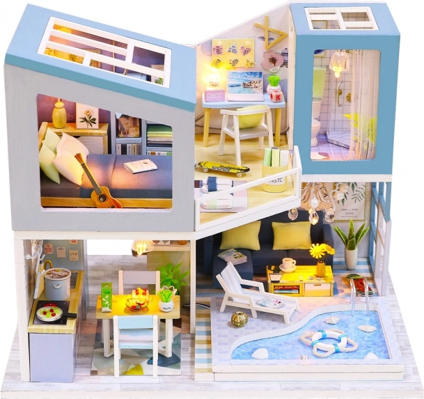 2Kids Toys миниатюра на къщичка – вила – Синя