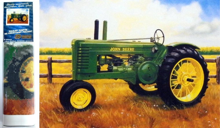 Norimpex диамантено рисуване Трактор John Deere 30x40 см