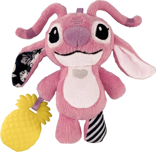 Текстилна играчка ANGEL от LILO & STITCH с дрънкалка и халка за закрепване