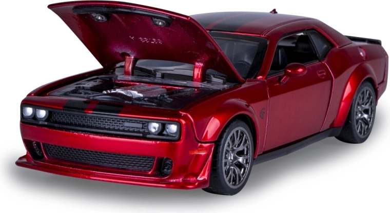 Opening hood and engine compartment