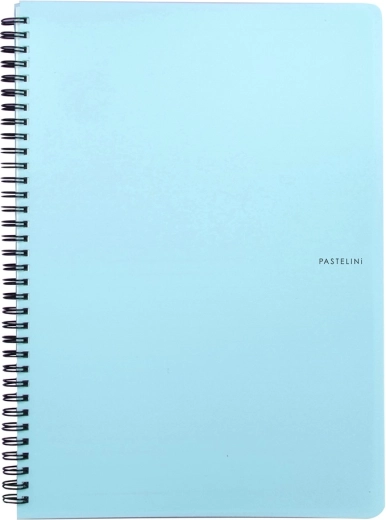 PASTELINI A4 Twin-Wire Spiral Notebook, Pastel Blue