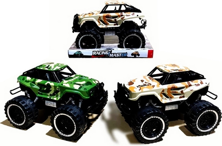 Off-road friction-powered car