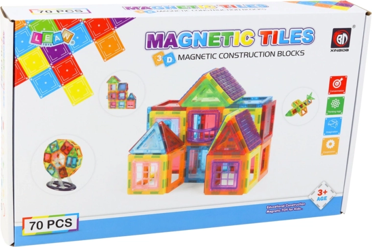 Creative building with 70 pieces