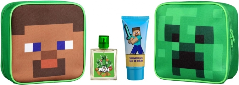 Тоалетна чантичка MINECRAFT с EDT 50 ml и душ гел 100 ml
