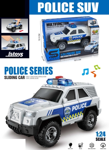 Police car with effects 15 cm
