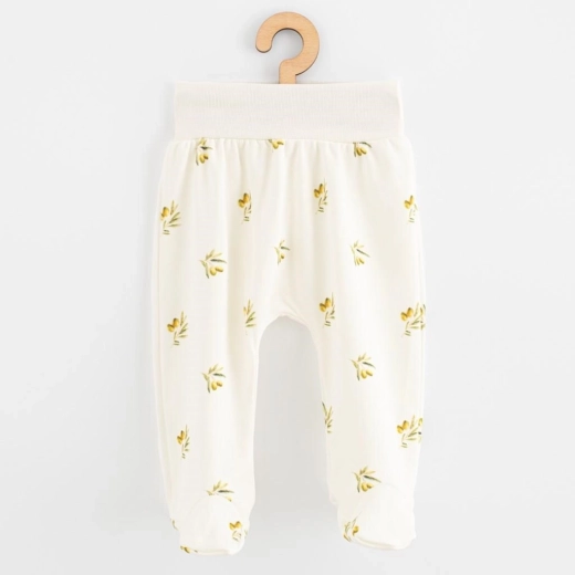 Бебешки ританки (полугащеризон) от органичен памук NEW BABY Маслини