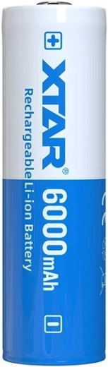 Xtar Li-ion battery 21700 3.6 V 6000 mAh with protection - 1 piece
