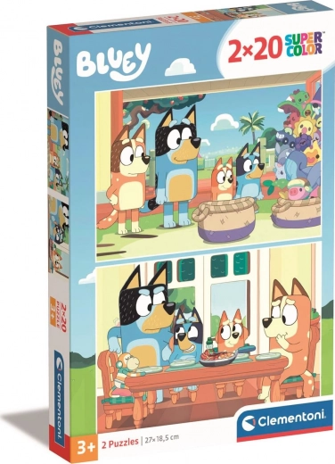 Пъзел 2×20 части Bluey Clementoni