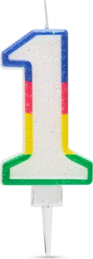 Number 1 Birthday Cake Candle