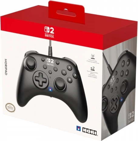 Жичен контролер Horipad Turbo за Nintendo Switch 2 (черен)