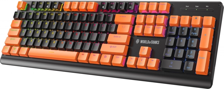 Механична геймърска клавиатура Destroyer WT300 RGB – лимитирана серия World of Tanks