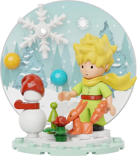Magical winter scene with the Little Prince