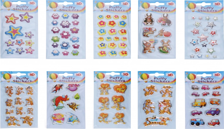 Puffy 3D Stickers Mix