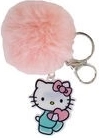 Ключодържател с пухкав помпон Hello Kitty