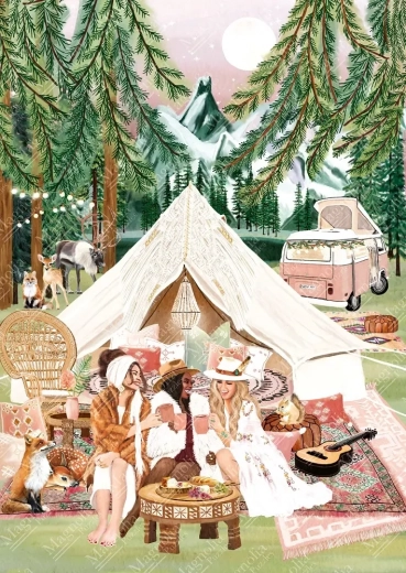 Camping puzzle 1000 pieces MAGNOLIA