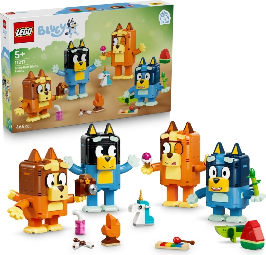 LEGO Bluey семейството на Bluey от кубчета