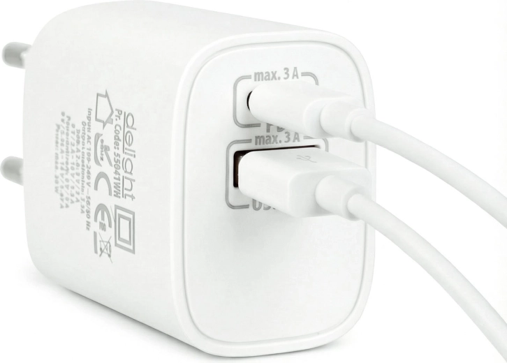 Two practical charging ports